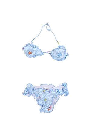 Bikini Cris in tessuto elasticizzato a righe SAINT BARTH KIDS | CRIS00101081L